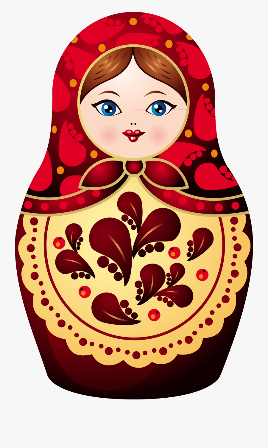 Russian Nesting Doll Clipart, Transparent Clipart