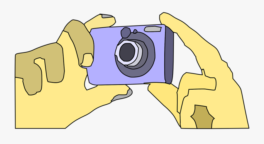 Man Holding A Camera Cartoon, Transparent Clipart