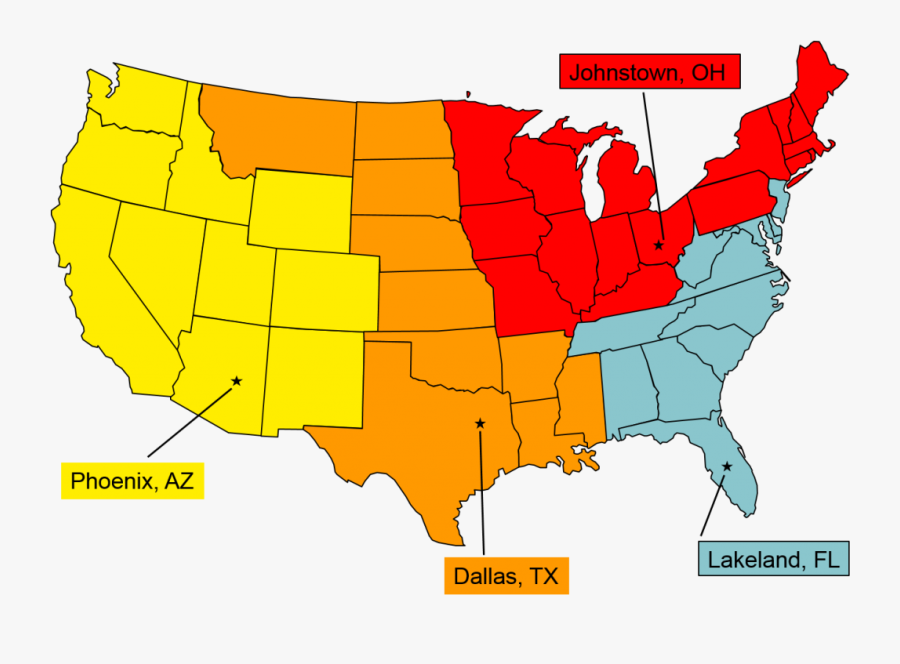 Transparent Pizza Box Clipart - 19th Amendment Ratification Map, Transparent Clipart