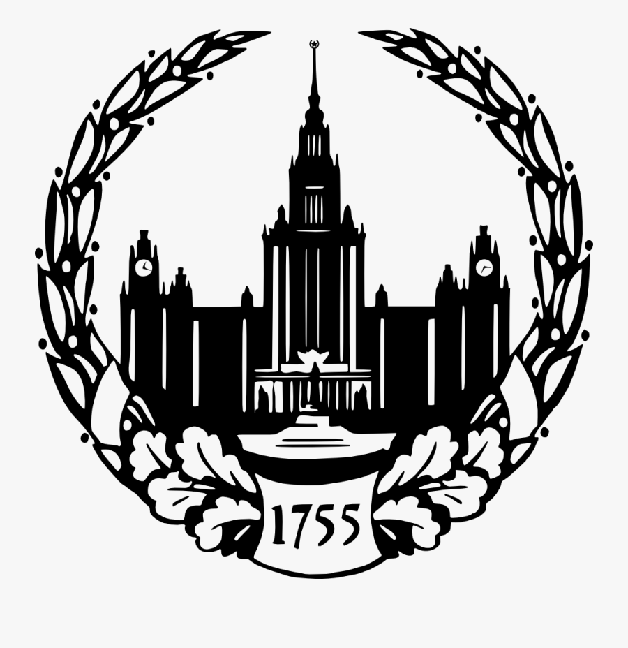 Lomonosov Clipart Vector Illustration - Moscow State University, Transparent Clipart