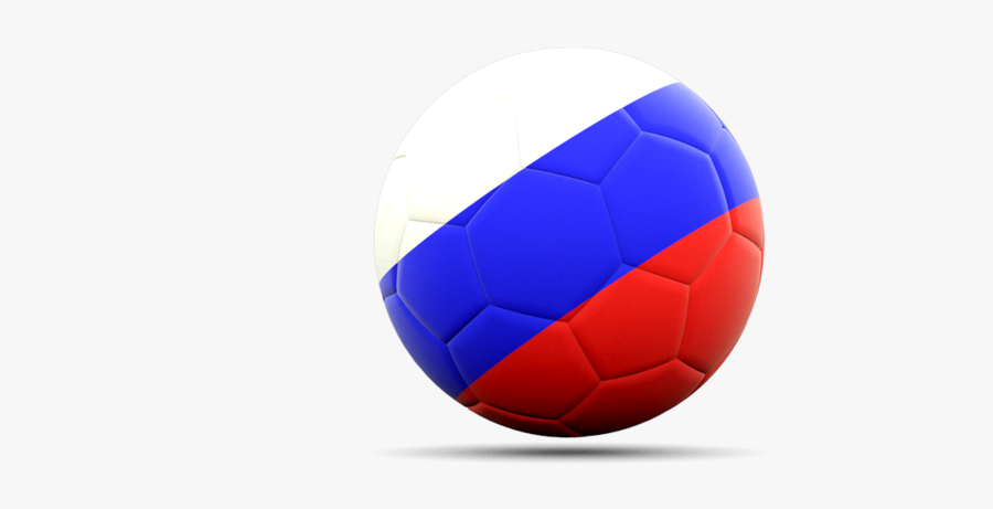 Russia Flag Football Icon - Russian Flag Soccer Ball, Transparent Clipart