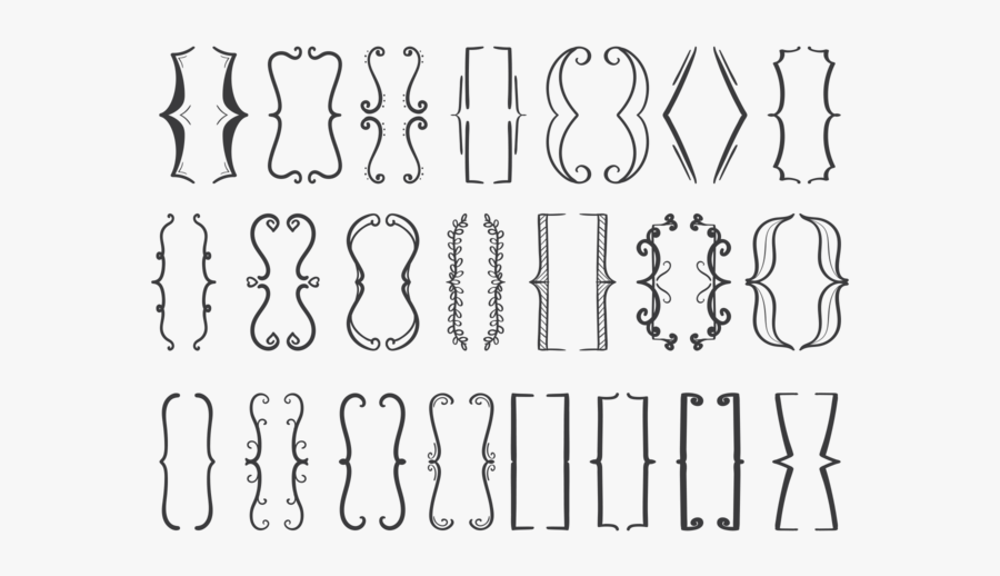 Bracket Icons Set - Bracket Vector Png, Transparent Clipart