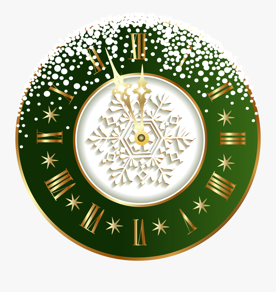 Years Eve Clipart Clock - Christmas Clock, Transparent Clipart