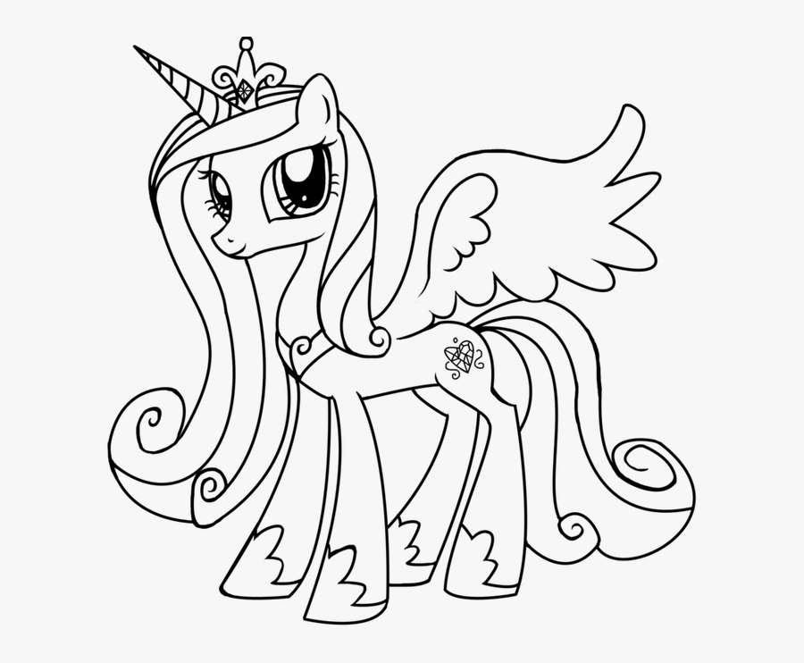 Appealing Princess Cadence Coloring Pages Sheets Pic - My Little Pony Cadence Coloring Pages, Transparent Clipart