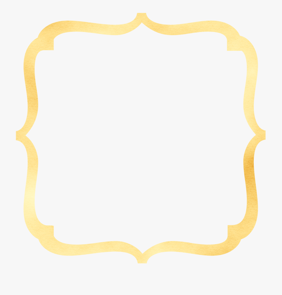 Bracket Frame Gold Png, Transparent Clipart