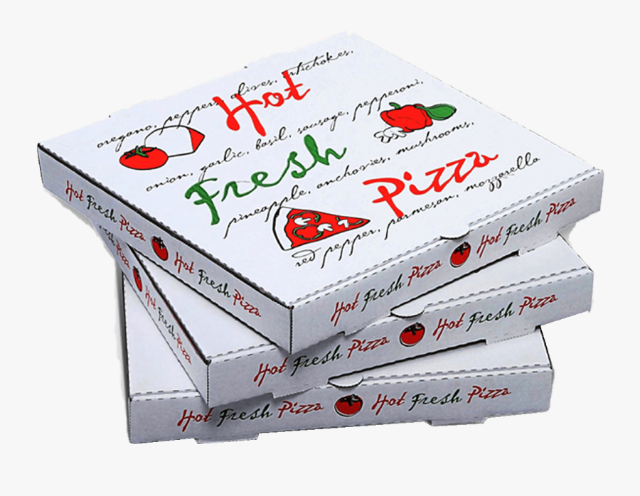 Custom White Corrugated Pizza Box - Pizza Box Delivery Png, Transparent Clipart