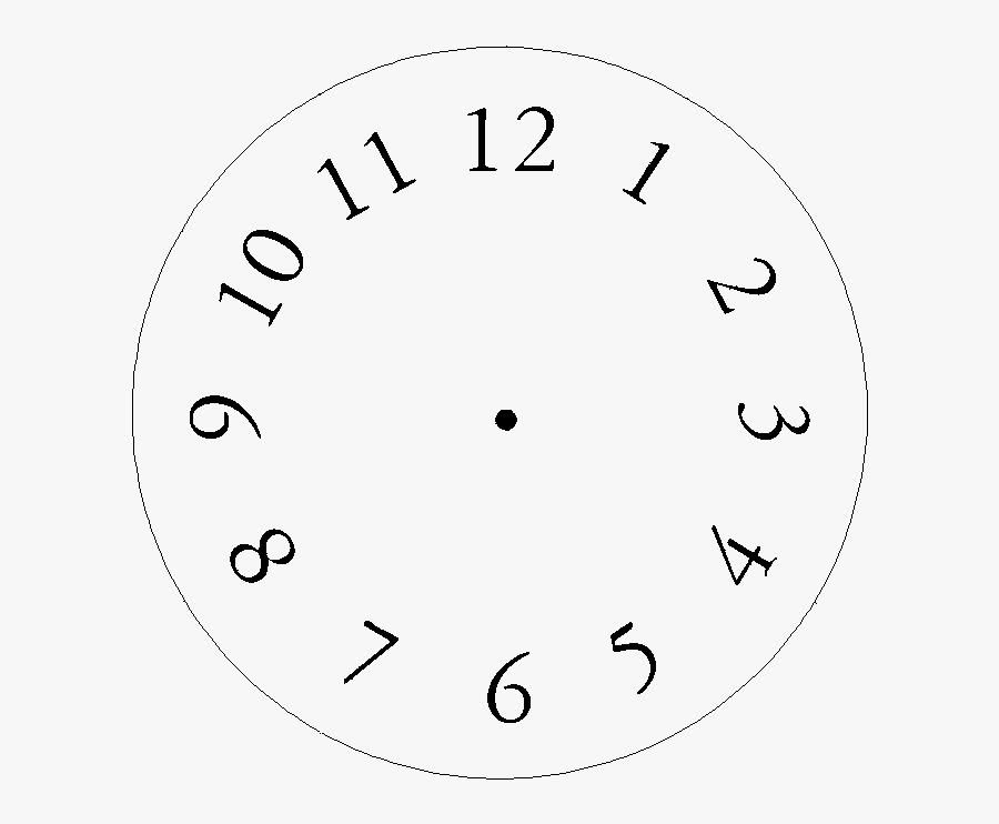 Clip Art Face Graphics With Numbers - Numeros Relogio De Parede Png, Transparent Clipart