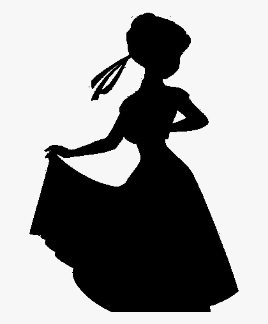 Silloutte Clipart Princess Silhouette - Disney Princess Anna Silhouette, Transparent Clipart