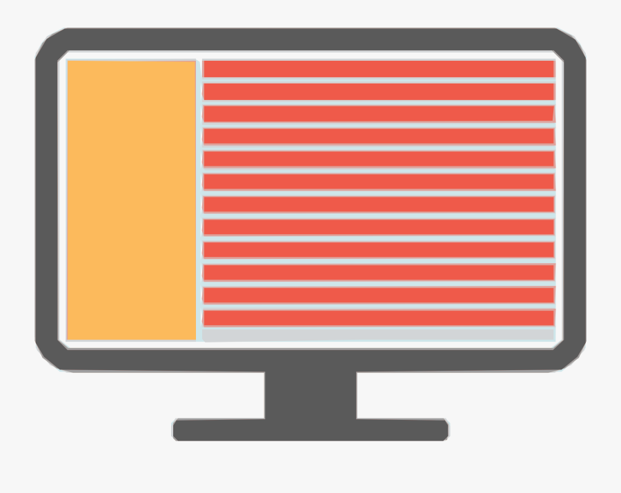 Transparent Computer Screen Png - Computer Monitor, Transparent Clipart