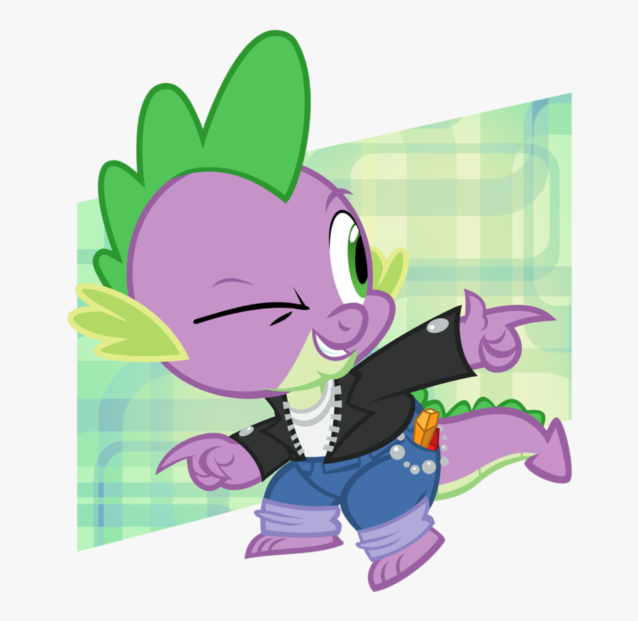 1950s Cool Guy Spike By Pixelkitties - Cool My Little Pony, Transparent Clipart