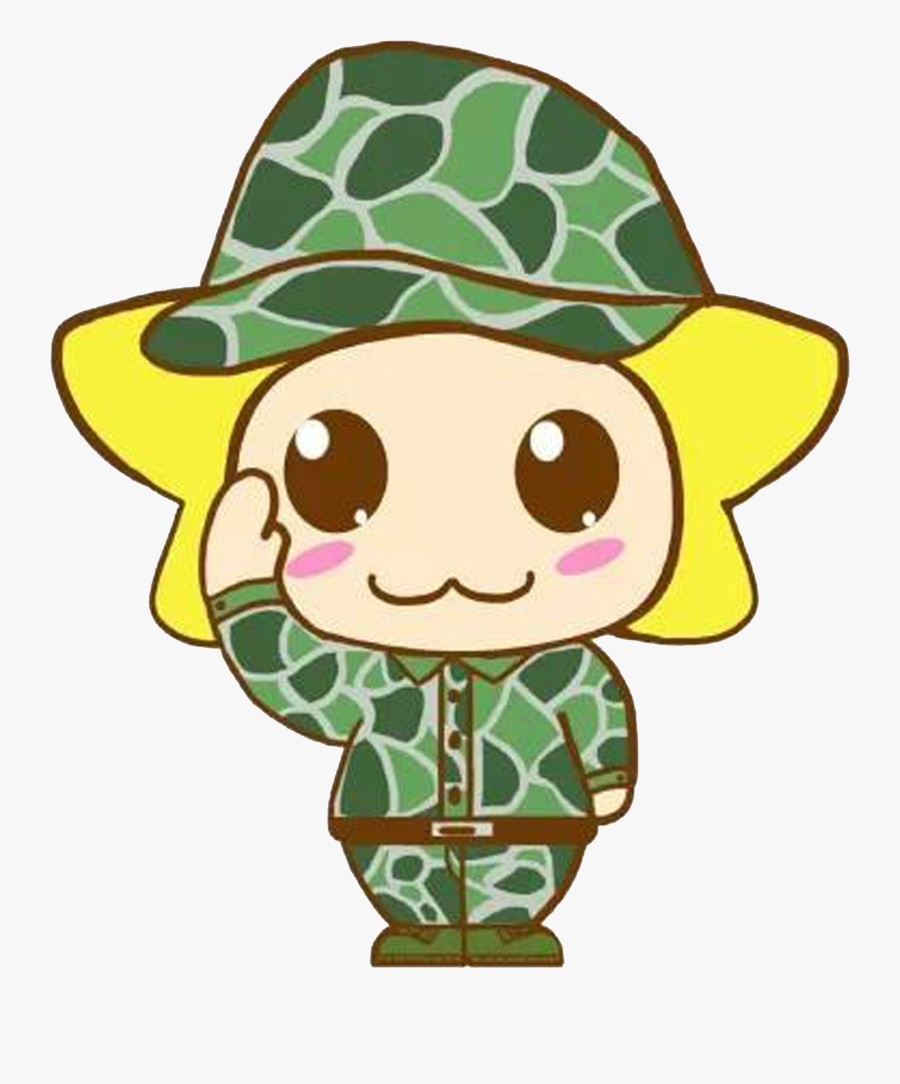 Military Clipart Soldier Hat - Soldier Drawing In Cartoon, Transparent Clipart