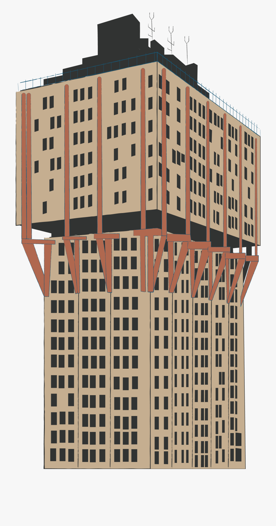 Torre Velasca Png, Transparent Clipart