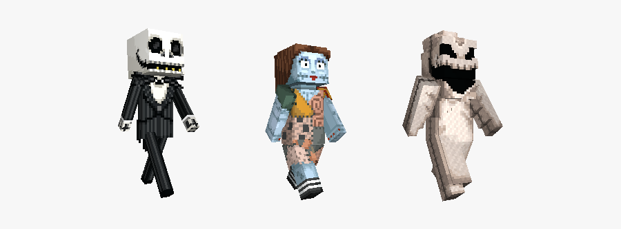Minecraft Nightmare Before Christmas Skin Pack, Transparent Clipart