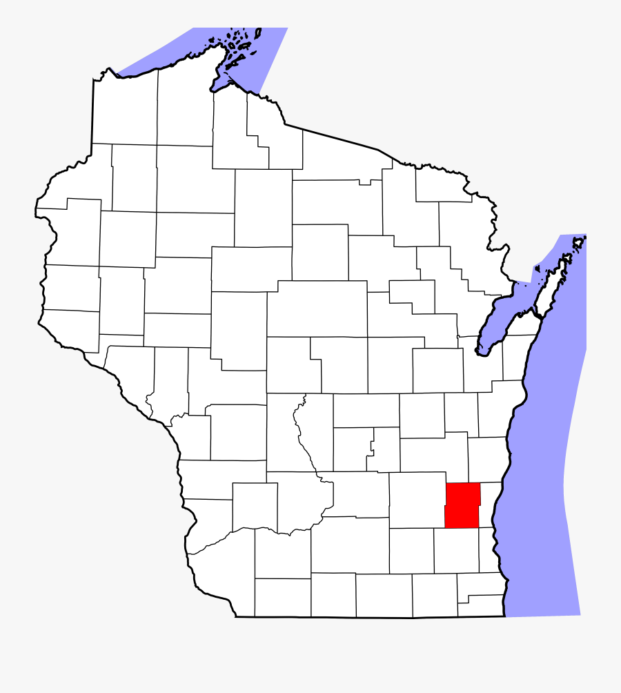 Door County Wisconsin Map, Transparent Clipart