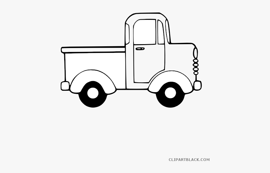 Toy Car Clipart - Truck Clip Art Black And White, Transparent Clipart