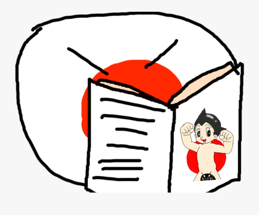 Japanball Reading A Astro Boy Book By Jamarioscott12, Transparent Clipart
