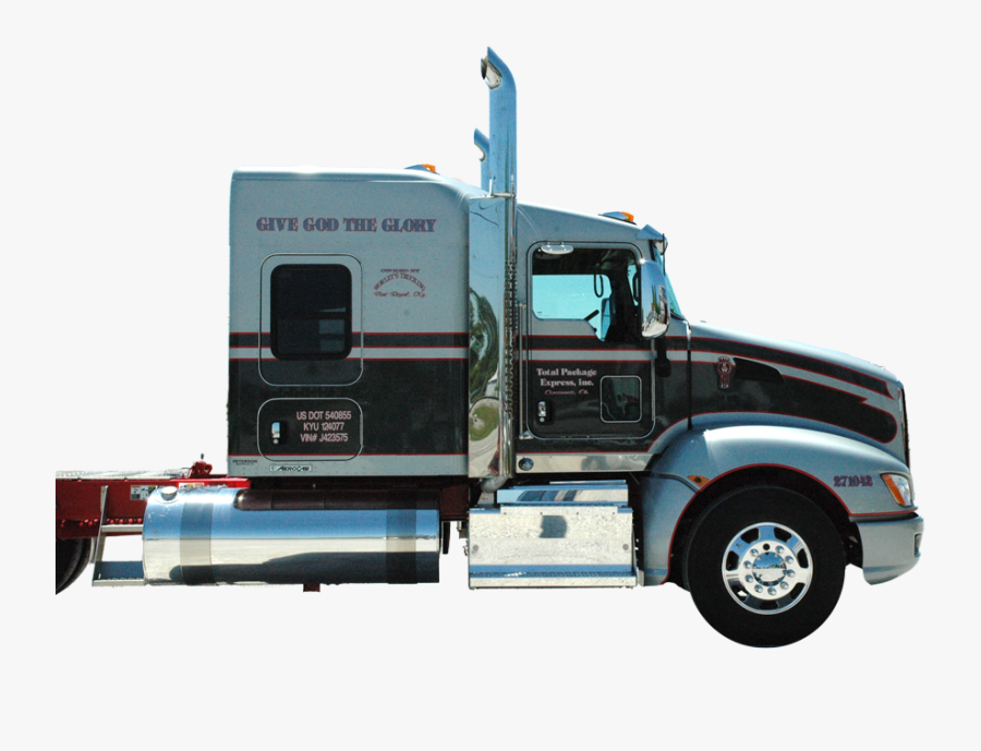 Clip Art B Lettering Vinyl - Trailer Truck, Transparent Clipart