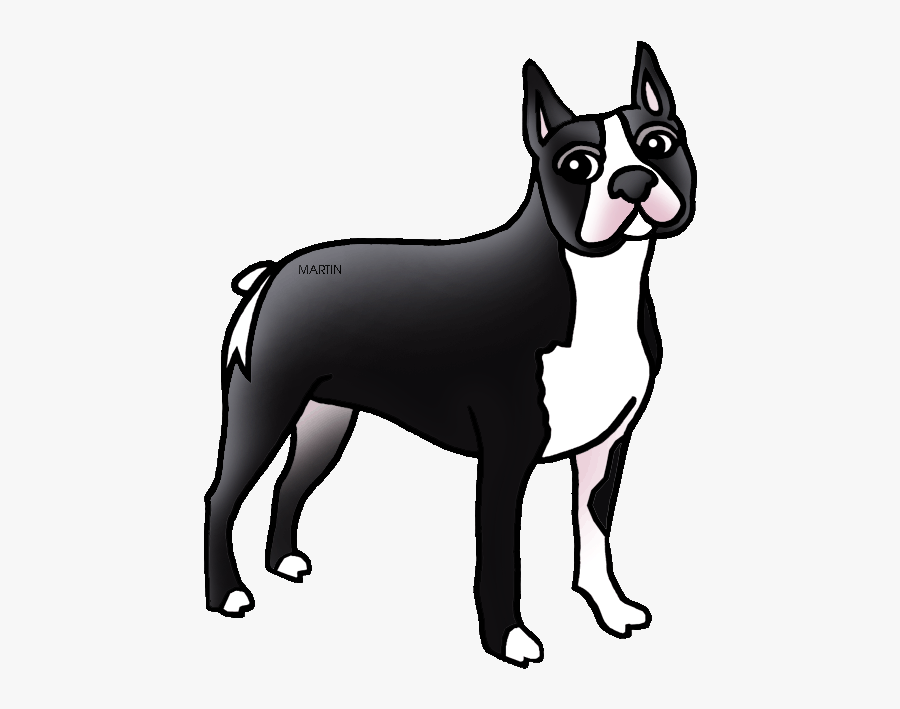 Free United States Clip Art By Phillip Martin, Massachusetts - Boston Terrier Dog Clipart, Transparent Clipart