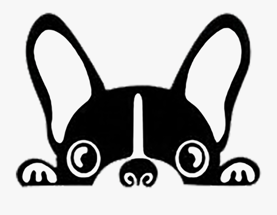 Boston Terrier Stickers Clipart , Png Download - Silhouette Boston Terrier Clipart, Transparent Clipart
