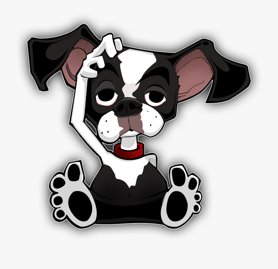 Boston Terrier Dog Breed Drawing - Cartoon, Transparent Clipart