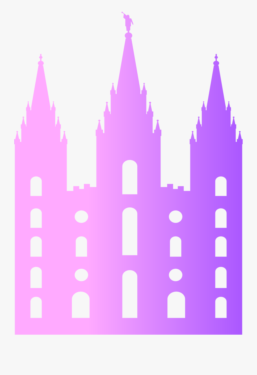 Temple, Mosque, Cathedral, Synagogue, Spiritual - Salt Lake Temple Silhouette, Transparent Clipart