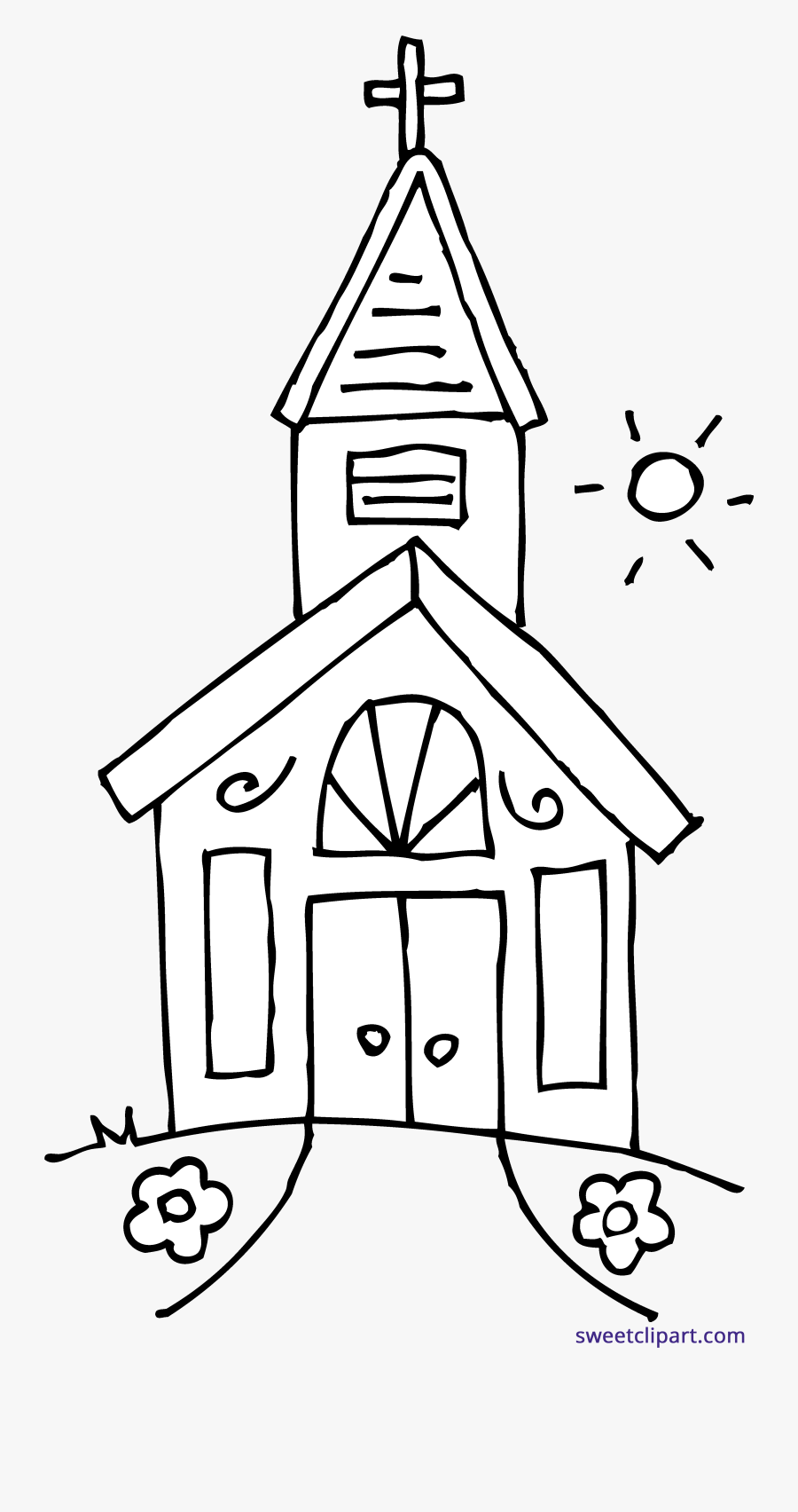 Church - Church Clipart Black And White, Transparent Clipart