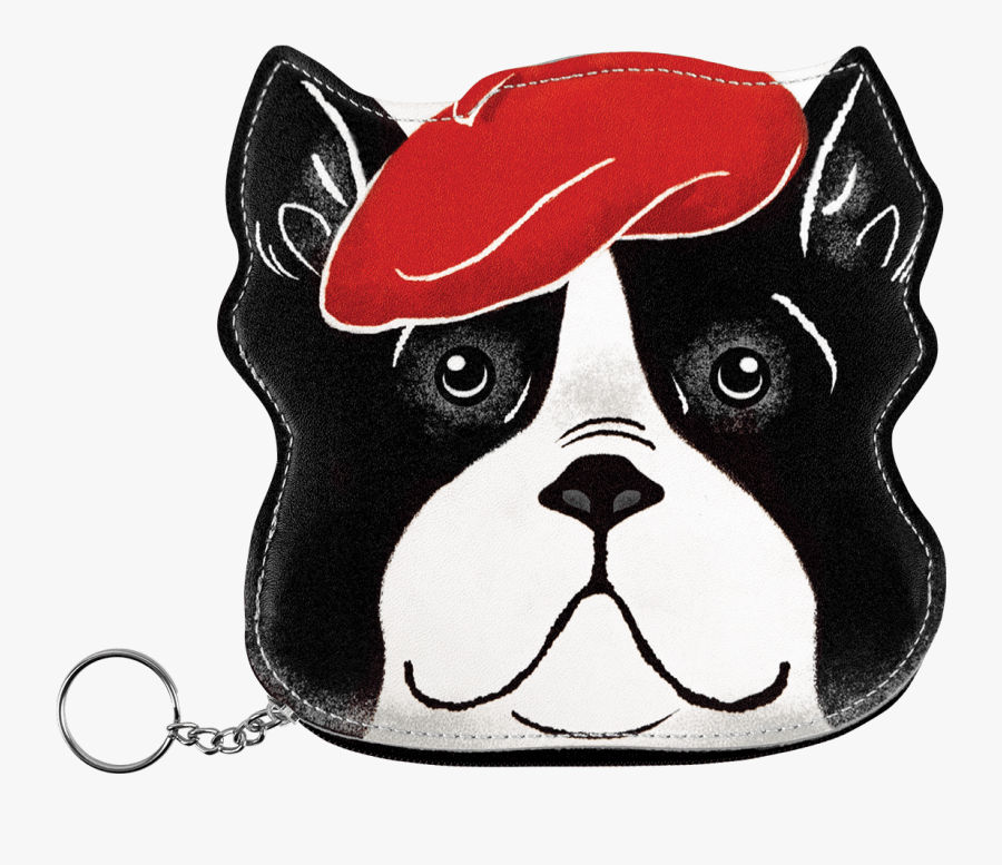 Beret Boston Terrier Coin Pouch - Boston Terrier, Transparent Clipart