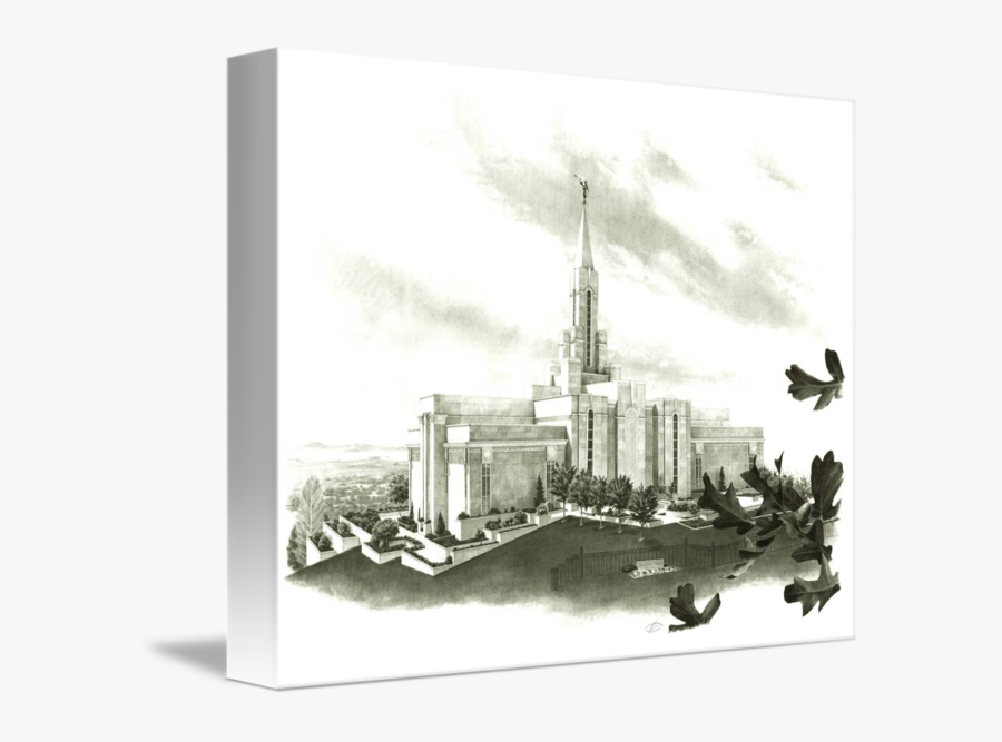 Bountiful Utah Temple In Sepia Lds Mormon By Craig - Protected Cruiser, Transparent Clipart