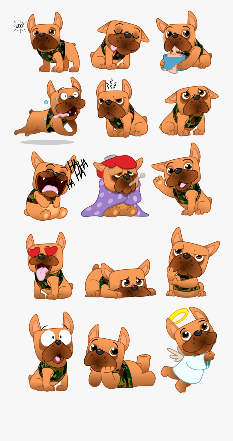 Bulldog Boston French Canidae Others Terrier - Cartoon, Transparent Clipart