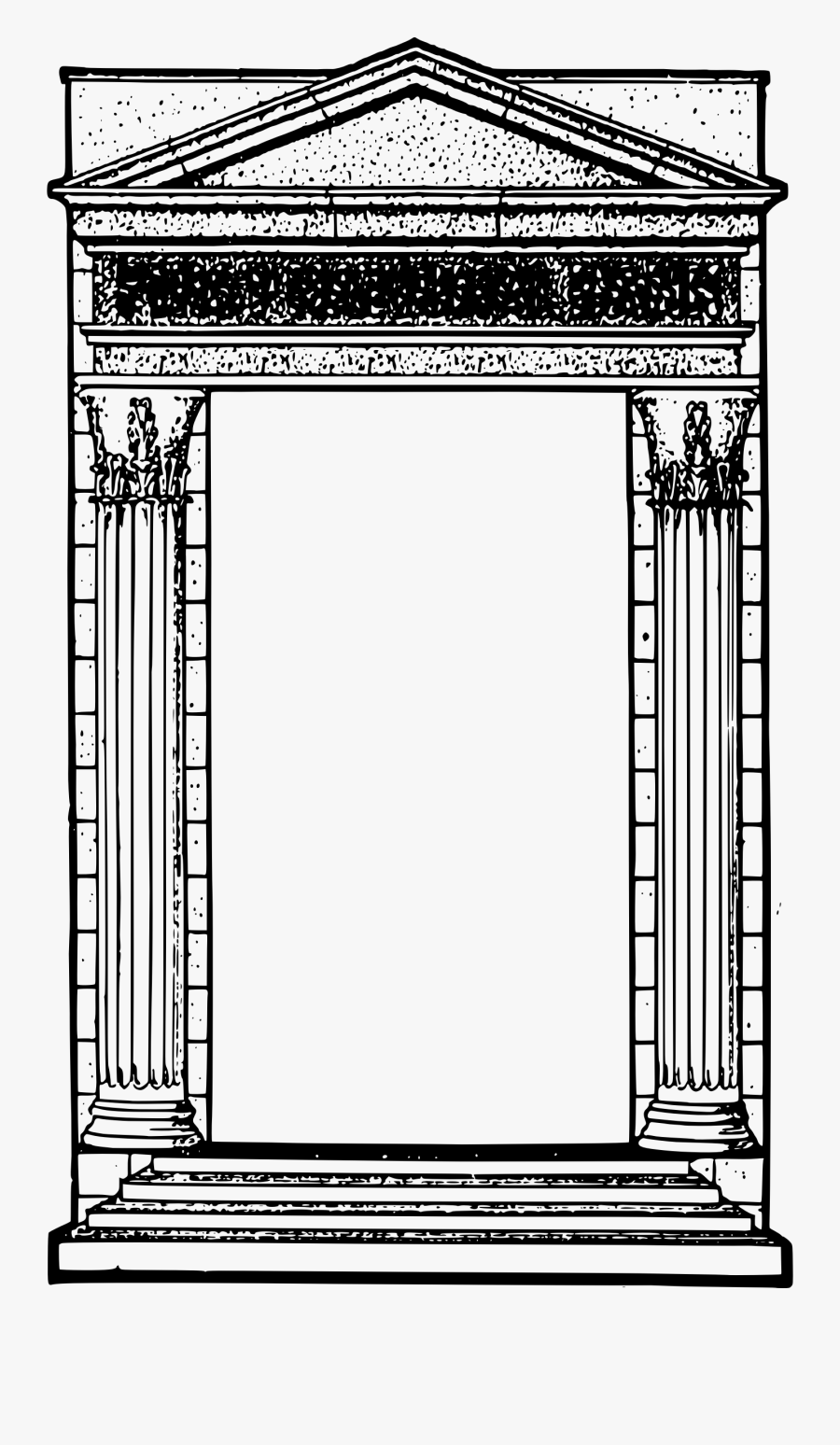 Roman Temple Frame Clip Arts - Ancient Rome Rome Frame, Transparent Clipart