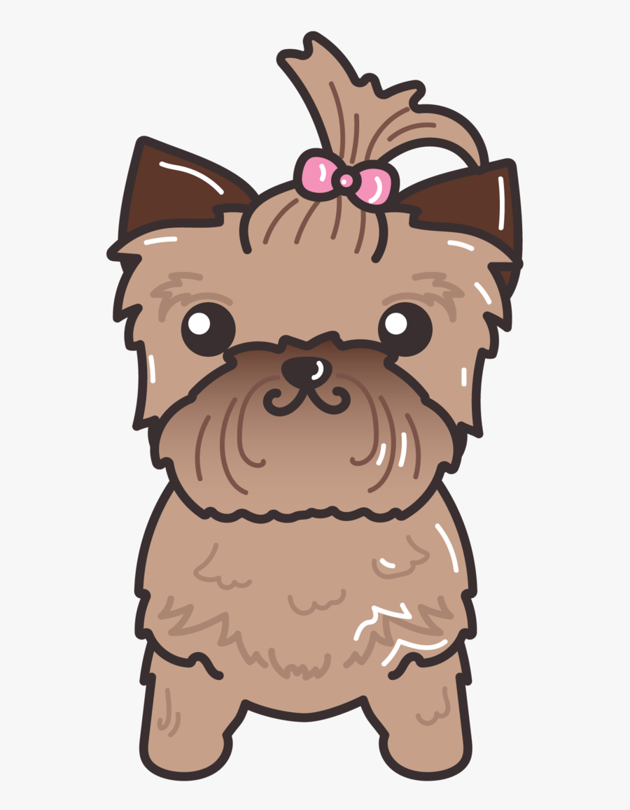 Transparent Yorkie Png - Cute Yorkshire Terrier Art, Transparent Clipart