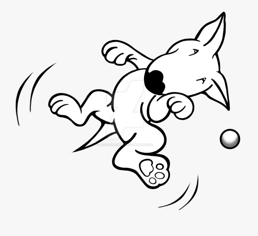Bull Terrier Drawing - Bull Terrier Cartoon, Transparent Clipart