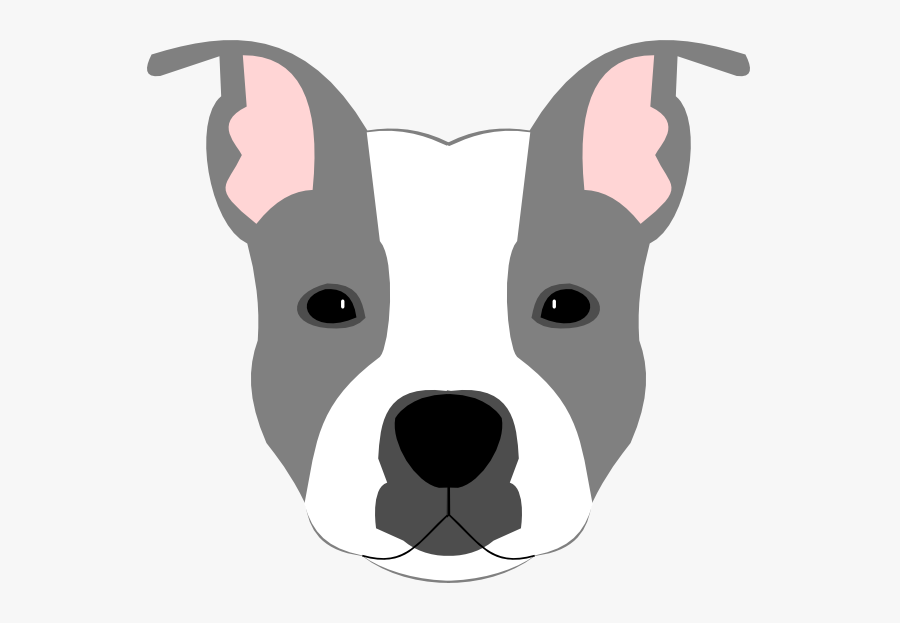 Blue Amstaff Cartoon, Transparent Clipart