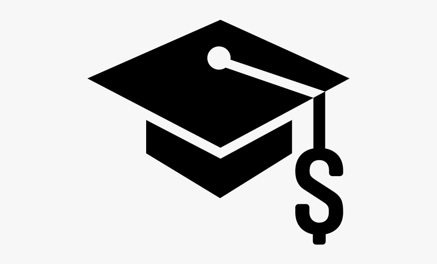 St Anthony High School - Graduation Cap Dollar Sign, Transparent Clipart