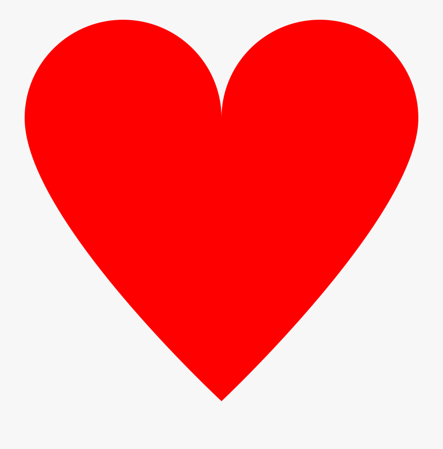 Transparent Red Heart Icon Png - Heart Shape, Transparent Clipart