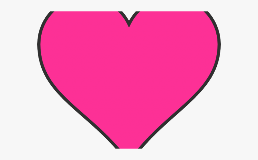 Transparent Heart Shaped Clipart - Pink Heart Clipart, Transparent Clipart