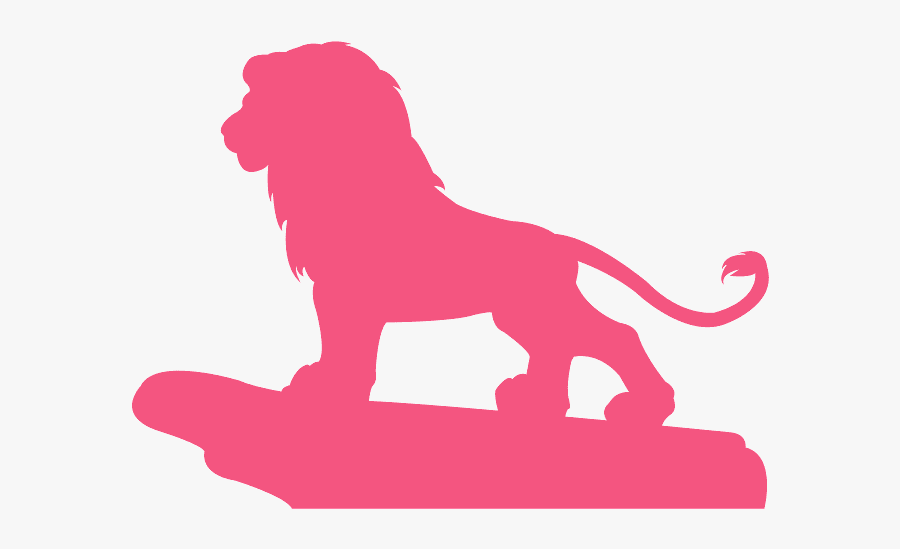 Lion King Silhouette, Transparent Clipart