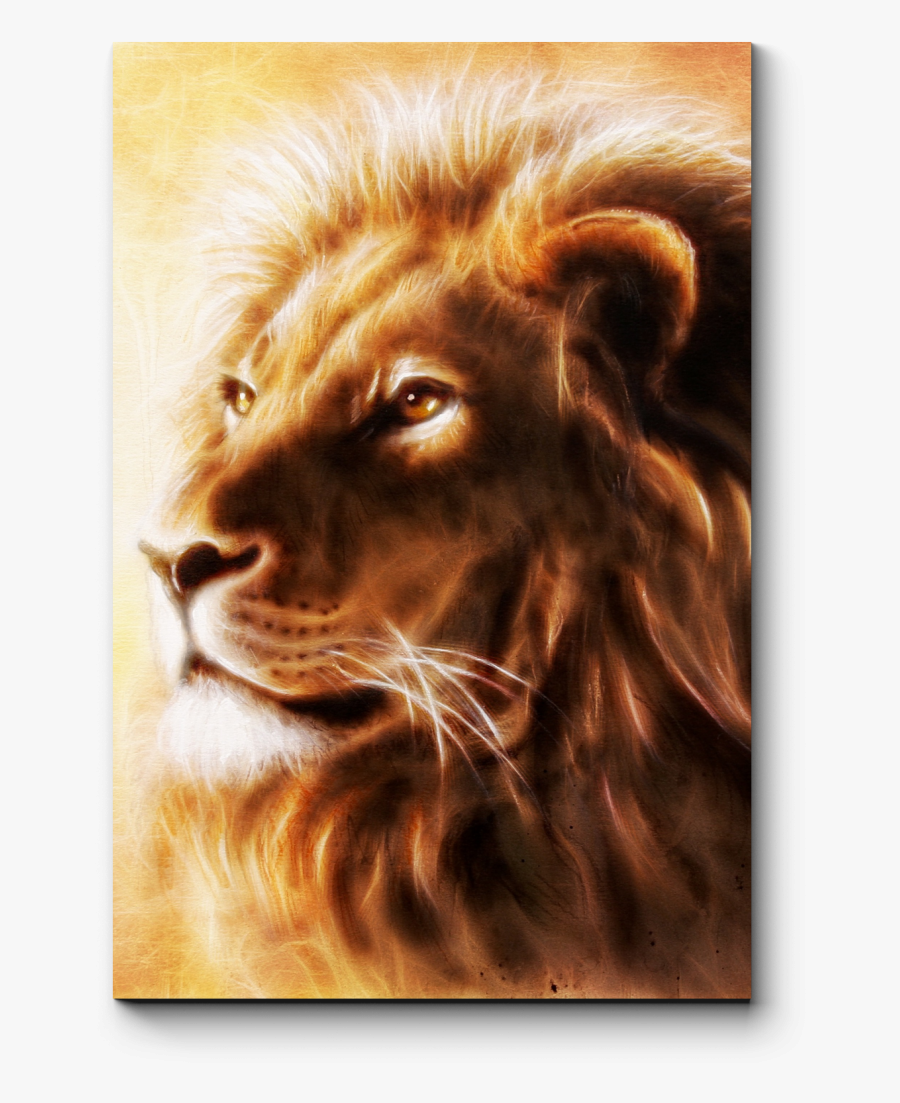 Lion Painting Airbrush Art Drawing - Airbrush Lion Art, Transparent Clipart
