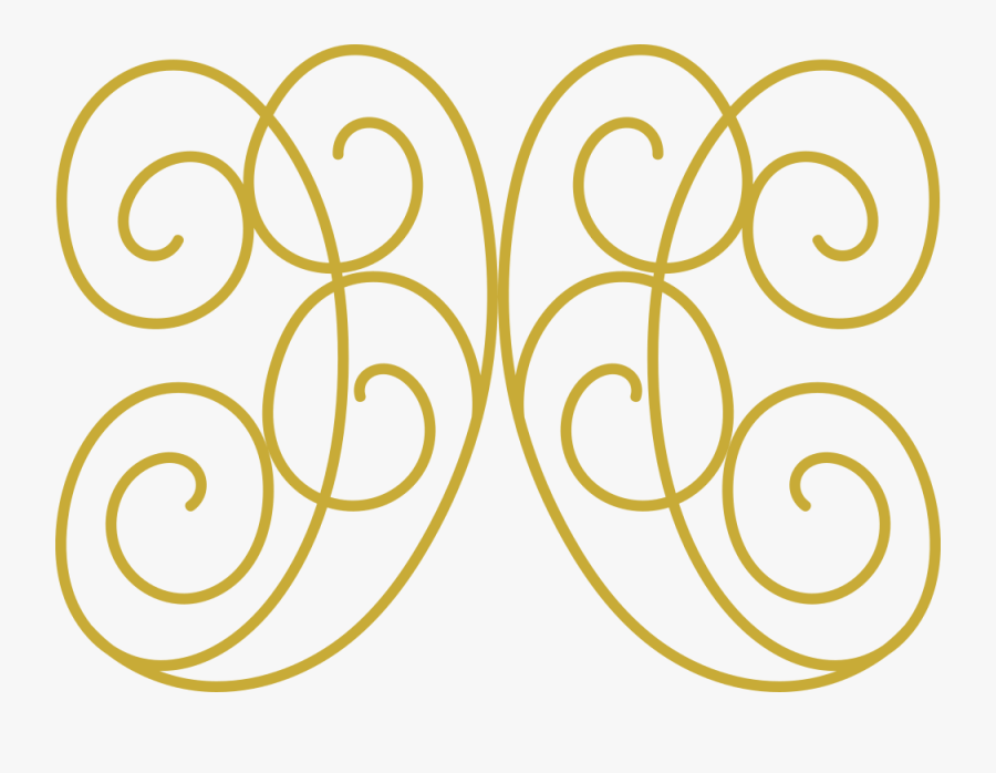 Swirls - Gold Designs Clip Art, Transparent Clipart