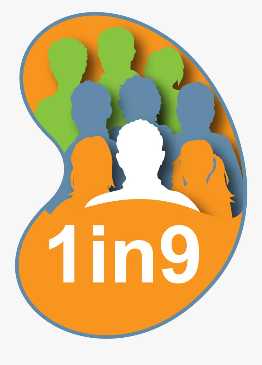 1 In 9 Kidney Challenge - Circle, Transparent Clipart