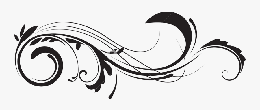 Line Art Royalty-free - Transparent Background Swirl Border Png, Transparent Clipart