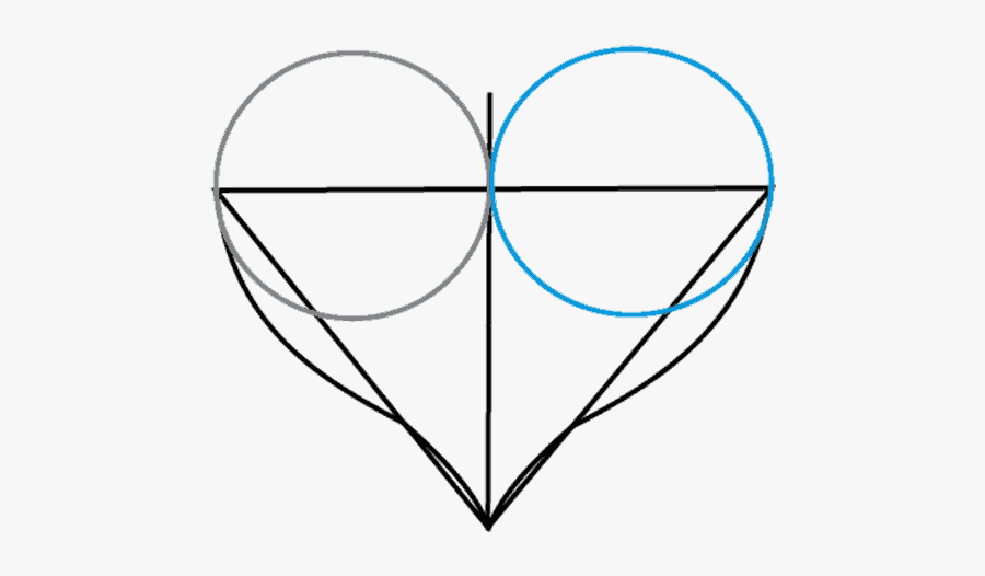 How To Draw A Heart Step - Draw Heart Step By Step, Transparent Clipart