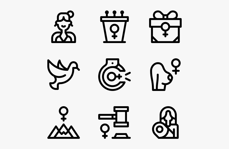 Feminism - Makeup Icon Png, Transparent Clipart