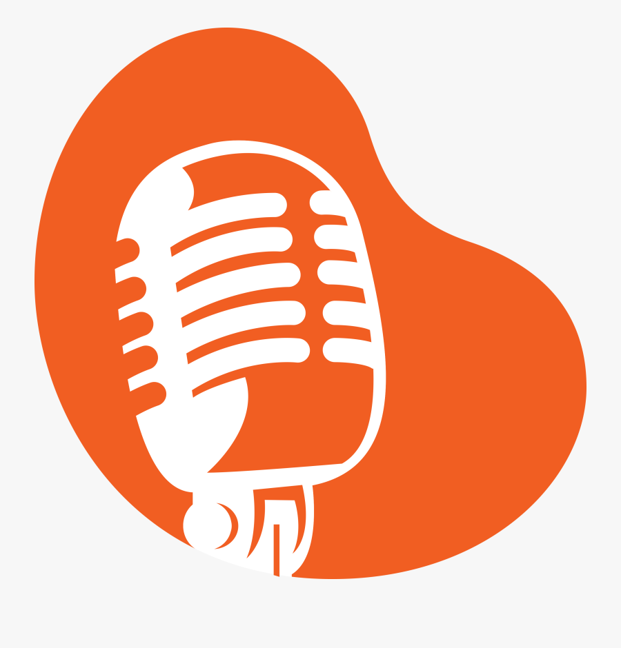 Podcast Icon Png Orange, Transparent Clipart