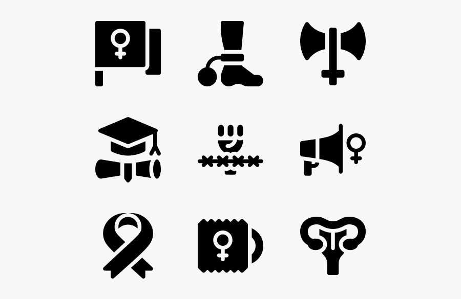 Feminism - Symbol Of Human Rights, Transparent Clipart