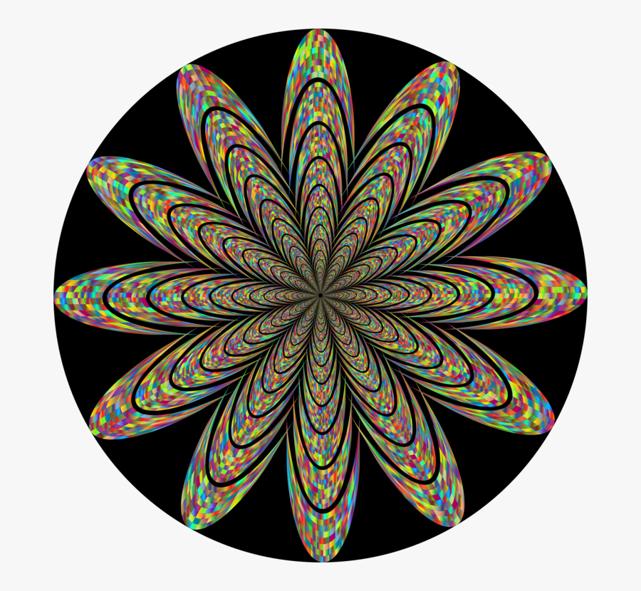 Visual Arts,plant,motif - Red And Blue Ray, Transparent Clipart