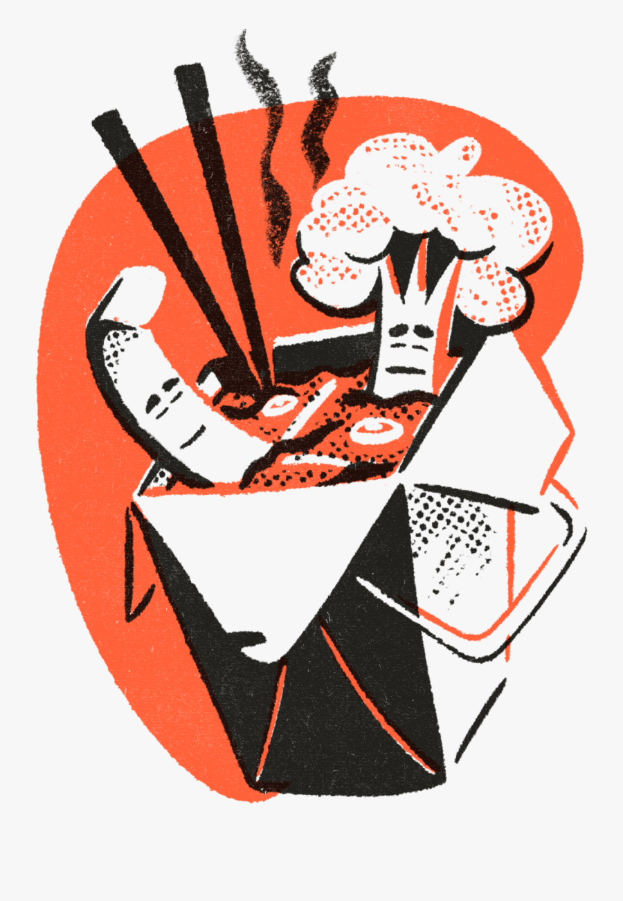 Lofi Stir-fry, Transparent Clipart