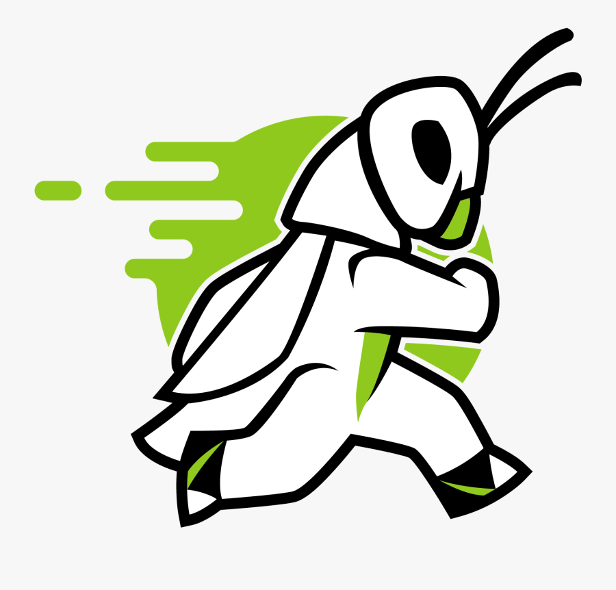 Grasshopper Clip - Cartoon, Transparent Clipart