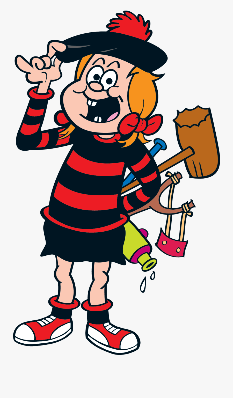 Minnie The Minx Beano, Transparent Clipart