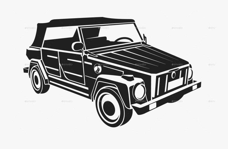 Volkswagen Clipart Car Drawing - Vw Safari Png, Transparent Clipart